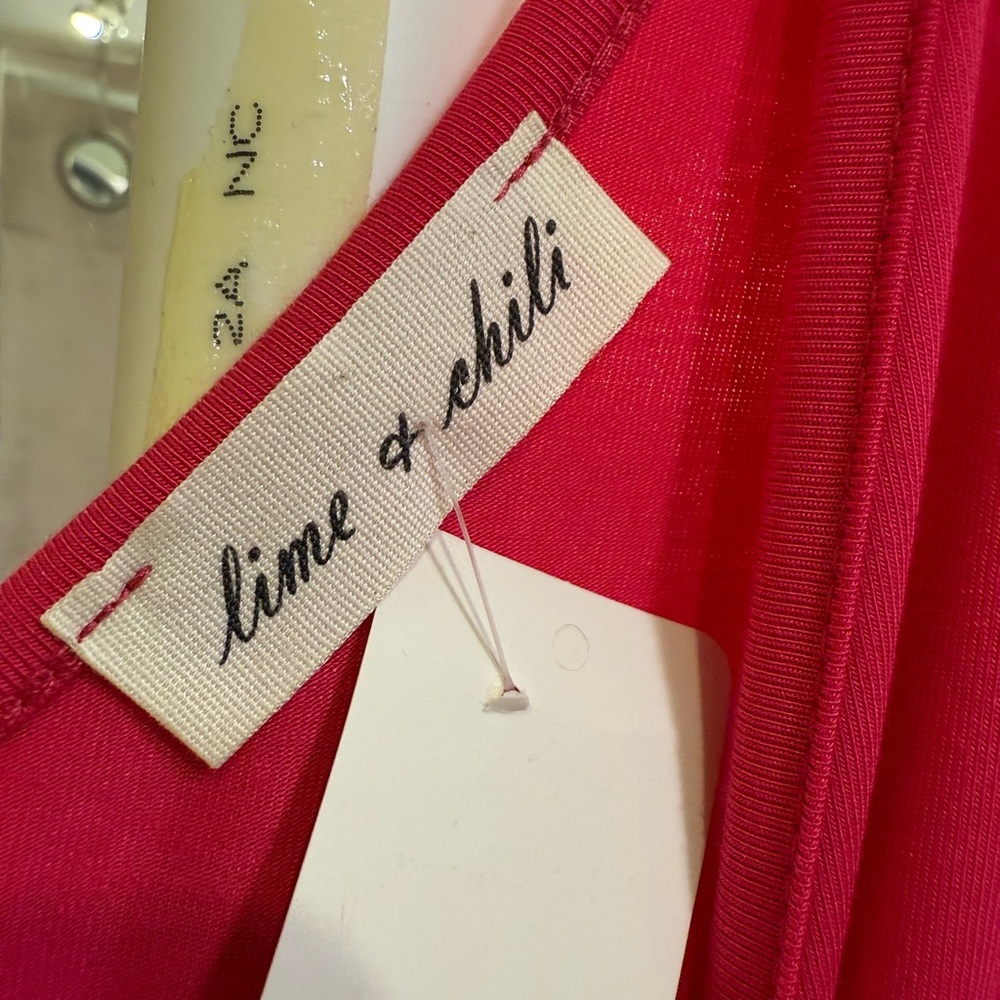Lime & Chili Bold Pink Romper